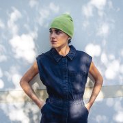 Шапка YALA из органического хлопка Зеленое яблоко