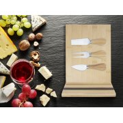 Бамбуковая доска для сыра «Mancheg» с приборами