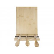 Бамбуковая доска для сыра «Mancheg» с приборами