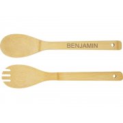 Бамбуковая салатница и приборы «Argulls»