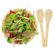 Бамбуковая салатница и приборы «Argulls»