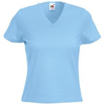 Футболка женская LADY FIT V-NECK T 210 Голубой