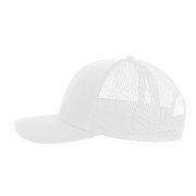 Бейсболка BRYCE, 6 клиньев, пластиковая застежка, переработанный полиэстер Белый