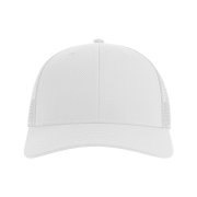 Бейсболка BRYCE, 6 клиньев, пластиковая застежка, переработанный полиэстер Белый