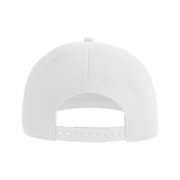 Бейсболка JAMES,6 клиньев,плоский козырек,ПВС застежка Белый