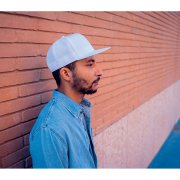 Бейсболка JAMES,6 клиньев,плоский козырек,ПВС застежка Белый