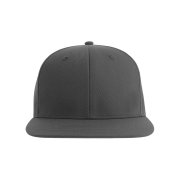 Бейсболка JAMES,6 клиньев,плоский козырек,ПВС застежка Темно-серый