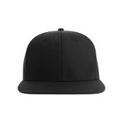 Бейсболка JAMES,6 клиньев,плоский козырек,ПВС застежка Черный