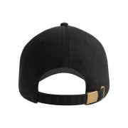 Бейсболка FRASER, органический хлопок, 6 клиньев, металлическая застежка Черный