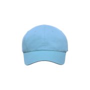 Бейсболка детская KID FRASER, органический хлопок, 6 клиньев, застежка липучка голубой
