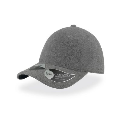 Бейсболка UNI-CAP POLARFLEECE, без панелей и швов, без застежки Серый