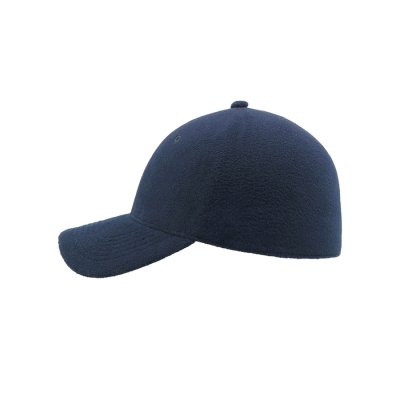 Бейсболка UNI-CAP POLARFLEECE, без панелей и швов, без застежки Темно-синий