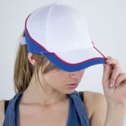 Бейсболка "Racing", 6 клиньев, застёжка на липучке Красный