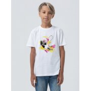 Футболка детская «Обними кота», белая