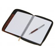 Бизнес-блокнот на молнии А5 «Fabrizio» с RFID защитой и ручкой