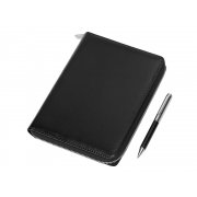 Бизнес-блокнот на молнии А5 «Fabrizio» с RFID защитой и ручкой