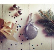 Елочное украшение ПРАЗДНИК Серебро