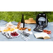 Набор для пикника "Австрия" на 2 персоны серый с черным