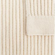 Плед Shirr, молочно-белый