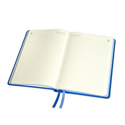 Ежедневник недатированный Softie, формат А5, в клетку Синий