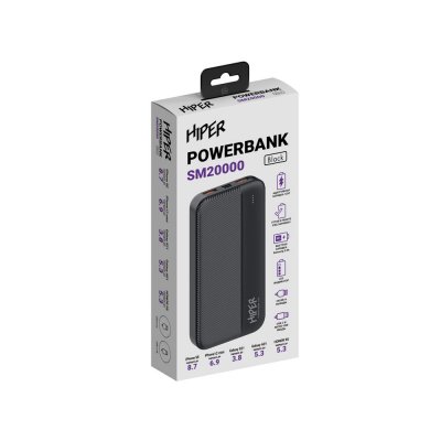 Портативный внешний аккумулятор «SM», 20000 mAh