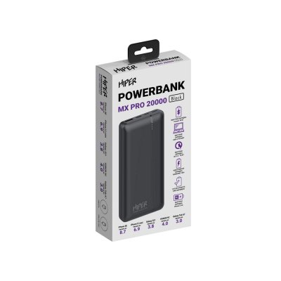 Портативный внешний аккумулятор «MX PRO», 20000 mAh