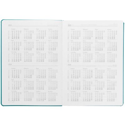 Ежедневник Must Metal, датированный, бирюзовый арт. 14298.49