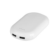 Набор SEASHELL-2: универсальное зарядное устройство (6000 mAh) и ручка в подарочной коробке белый, голубой арт. 25303/22