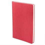 Бизнес-блокнот FUNKY, 130*210 мм, красный, желтый форзац, мягкая обложка, блок-линейка Красный арт. 21209/08/03