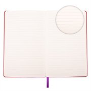 Бизнес-блокнот FUNKY, 130*210 мм, красный, желтый форзац, мягкая обложка, блок-линейка Красный арт. 21209/08/03