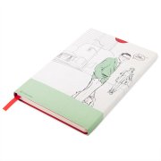 Бизнес-блокнот FUNKY, 130*210 мм, красный, желтый форзац, мягкая обложка, блок-линейка Красный арт. 21209/08/03