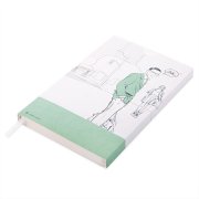 Бизнес-блокнот FUNKY SNOW, формат А5, блок в точку Белый арт. 21231/01/06