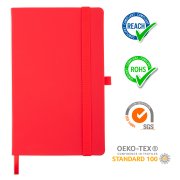Бизнес-блокнот А5 FLIPPY, формат А5, в линейку Красный