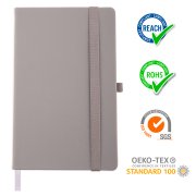 Бизнес-блокнот А5 FLIPPY, формат А5, в линейку Серый