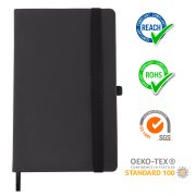 Бизнес-блокнот А5 FLIPPY, формат А5, в линейку Черный