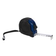 Рулетка GRADE с металлическим клипом 5 м., синяя, пластик Черный