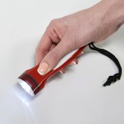 THELIX Фонарик LED карманный, ультратонкий, пластик, красный Красный