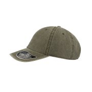 Бейсболка винтажная DIGG, 6 клиньев, металлическая застежка Оливковый