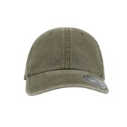 Бейсболка винтажная DIGG, 6 клиньев, металлическая застежка Оливковый