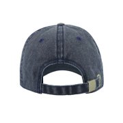 Бейсболка винтажная DIGG, 6 клиньев, металлическая застежка Темно-синий
