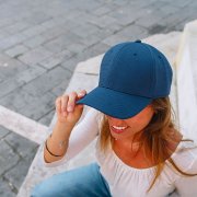 Бейсболка DYE FREE, 6 клиньев, пластиковая застежка серый