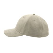 Бейсболка FAM, 6 клиньев, металлическая застежка Бежевый