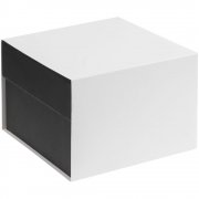 Кофейная пара Mansion Select, белая с серебристой отводкой