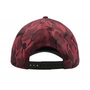 Бейсболка PHASE, 6 клиньев, пластиковая застежка бордовый