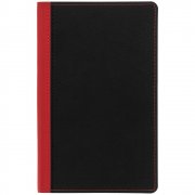 Ежедневник Nice Twice, недатированный, черный с красным