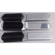 Расческа с зеркалом серебристый