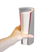 Бизнес-блокнот FUNKY, 130*210 мм, серый, красный форзац, мягкая обложка, блок-линейка Серый арт. 21209/30/08