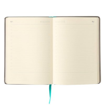 Ежедневник недатированный Montrose, формат А5, в линейку Голубой