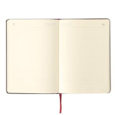 Ежедневник недатированный Montrose, формат А5, в линейку Бордовый