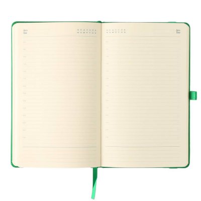 Ежедневник недатированный Hamilton, формат A5, в линейку Светло-зелёный